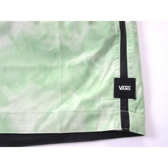 Vans Men's Voyage Volley 17" Tie Dye Swim shorts Celadon Green Black White NWT - Picture 3 of 4